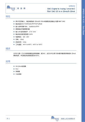 GP8312 datasheet cover page