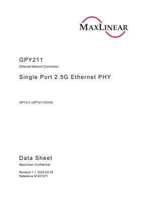 GPY211 数据手册首页