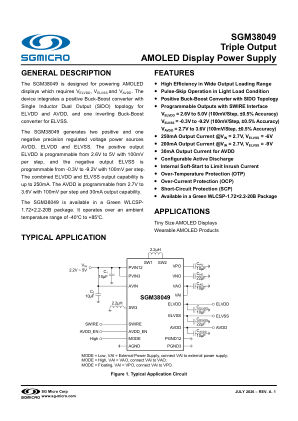 SGM38049 datasheet cover page