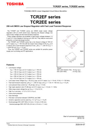 TCR2EF33 数据手册首页