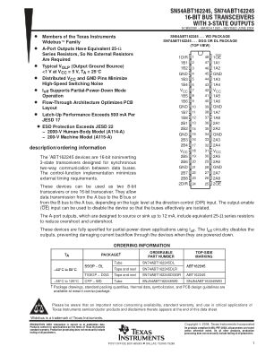 SN74ABT162245 数据手册首页