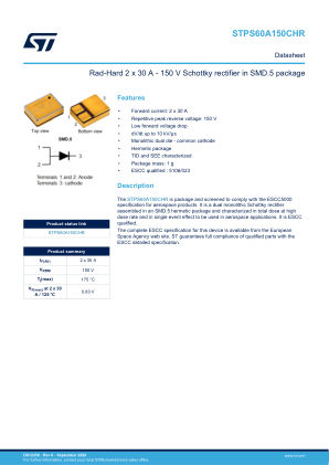 STPS60A150CHR 数据手册首页