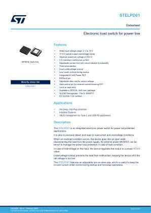 STELPD01 datasheet cover page