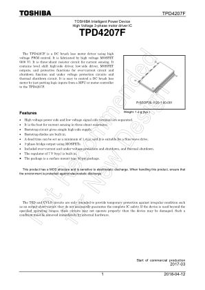 TPD4207F 数据手册首页