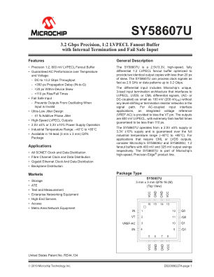 SY58607UMG-TR 数据手册首页