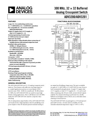 ADV3200 数据手册首页
