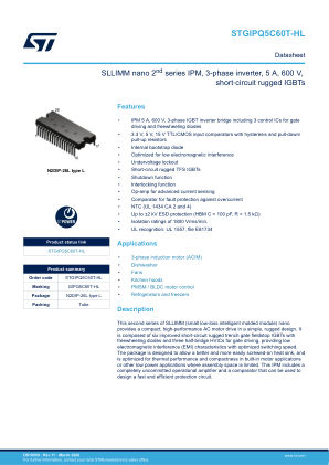 STGIPQ5C60T-HL datasheet cover page