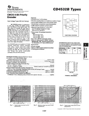 CD4532B-MIL datasheet cover page