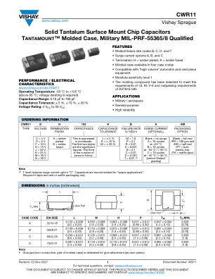 CWR11 datasheet cover page