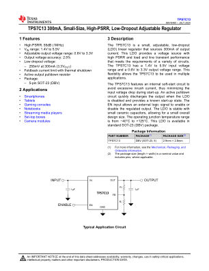 TPS7C13 datasheet cover page