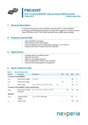 PMC85XP datasheet cover page