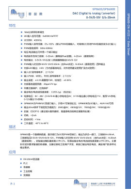 GP8600 datasheet cover page