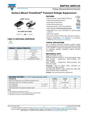 MSP3V3 datasheet cover page