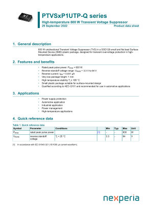 PTVS12VP1UTP-QX 数据手册首页