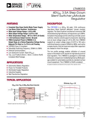 LTM8003 datasheet cover page