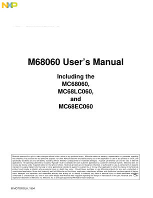 MC68060UM datasheet cover page