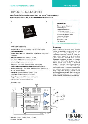 TMC6130 datasheet cover page