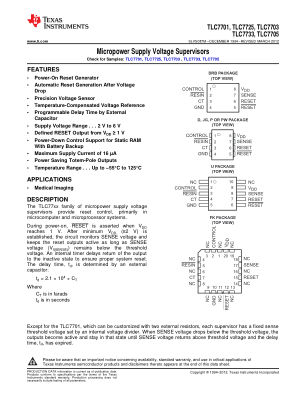 TLC7733M datasheet cover page