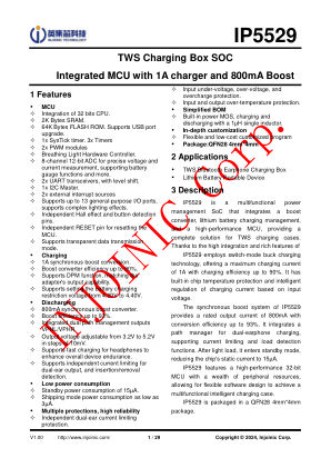 IP5529 datasheet cover page