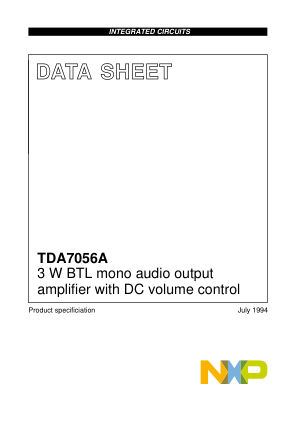 TDA7056A 数据手册首页