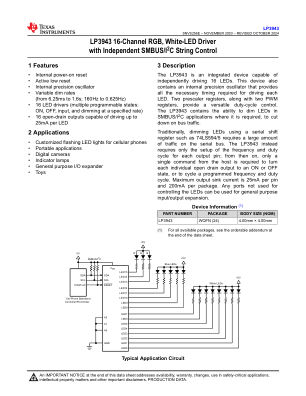 LP3943 datasheet cover page