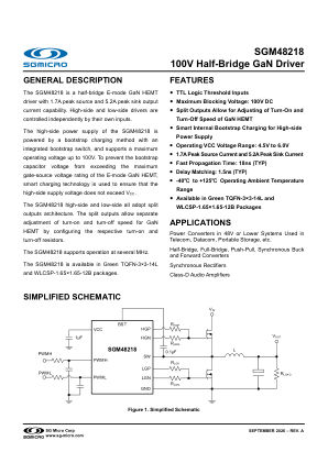 SGM48218 datasheet cover page