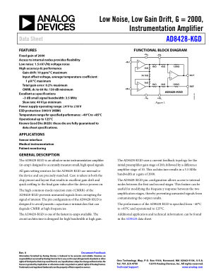 AD8428-KGD datasheet cover page