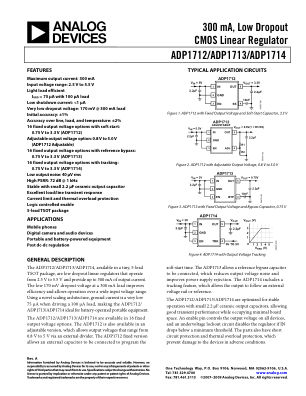 ADP1712 数据手册首页