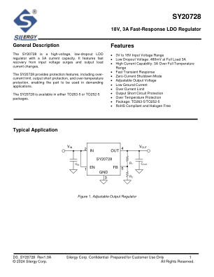 SY20728JBC datasheet cover page