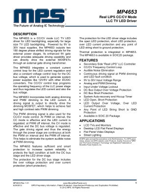 MP4653 datasheet cover page