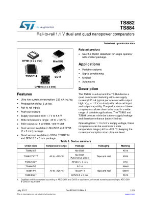 TS882 数据手册首页