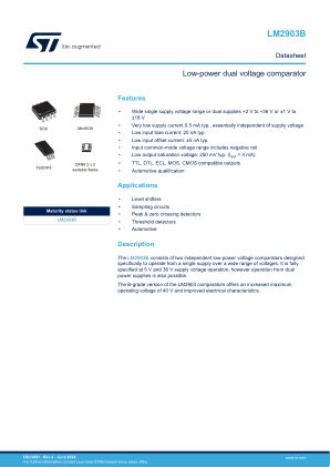 LM2903B datasheet cover page