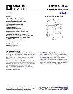 ADN4667 datasheet cover page