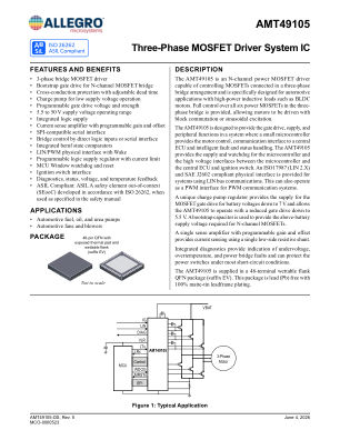 AMT49105 datasheet cover page