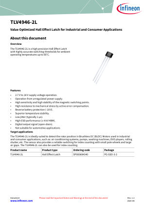 TLV4946-2L datasheet cover page