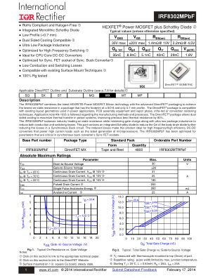 IRF8302M datasheet cover page