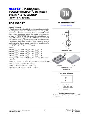 FDZ1905PZ datasheet cover page