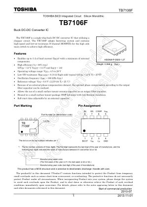 TB7106F datasheet cover page