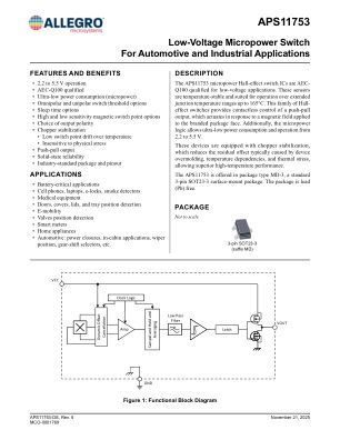 APS11753 datasheet cover page