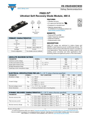 VS-VSUD400CW20 datasheet cover page