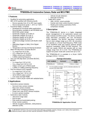 TPS650366-Q1 datasheet cover page