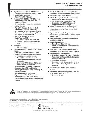 TMS320LF2401A datasheet cover page