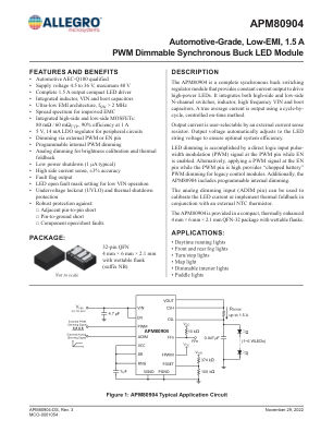 APM80904 datasheet cover page