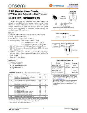 NUP2125 数据手册首页