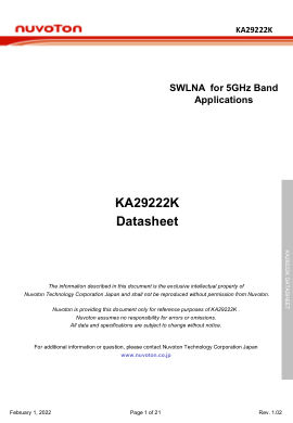 KA29222K datasheet cover page