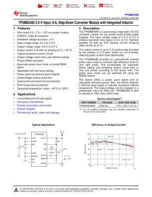 TPSM82480 datasheet cover page