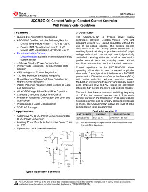 UCC28700-Q1 datasheet cover page