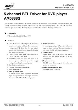 AM5888S datasheet cover page