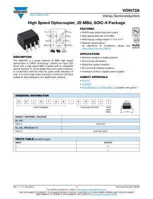 VOIH72A 数据手册首页