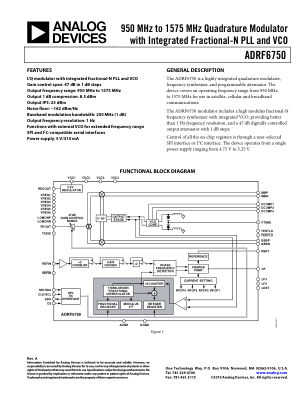 ADRF6750 数据手册首页
